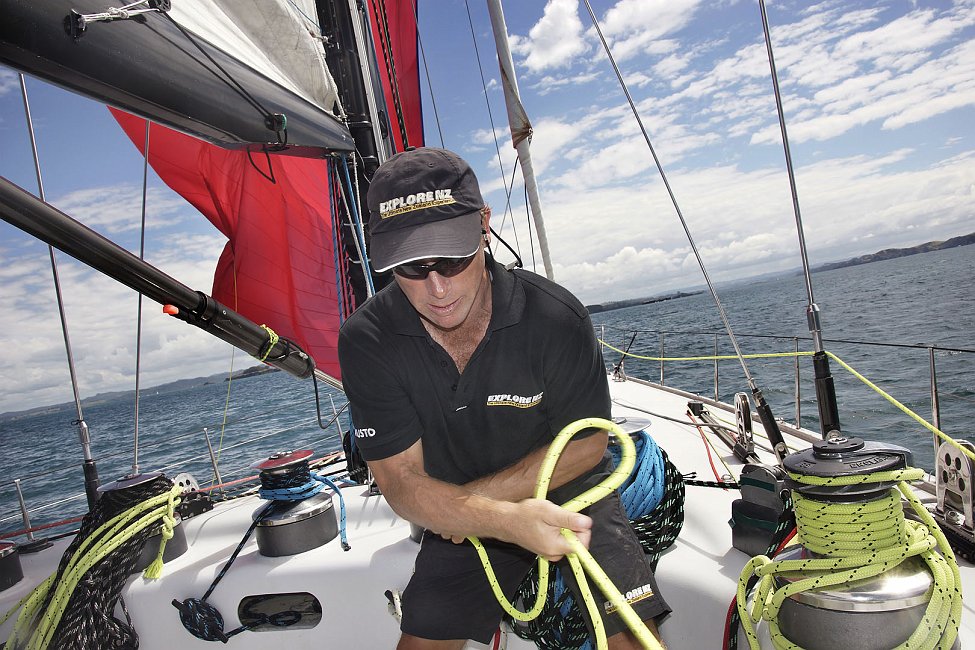 nz12-02-12_146.jpg - A bord du Lion New-Zealand, ancien voilier de course de Peter Blake Far North District Bay Of Islands